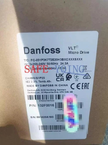 ONE Danfoss 132F0016 FC-051P3K7T2E20H3BXCXXXSXXX Drive New
