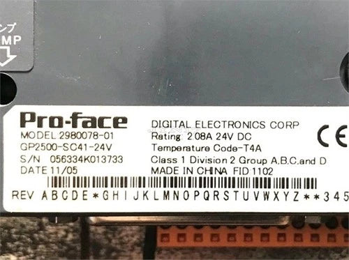 Proface Pro-Face GP2500-SC41-24V 2980078-01 ls