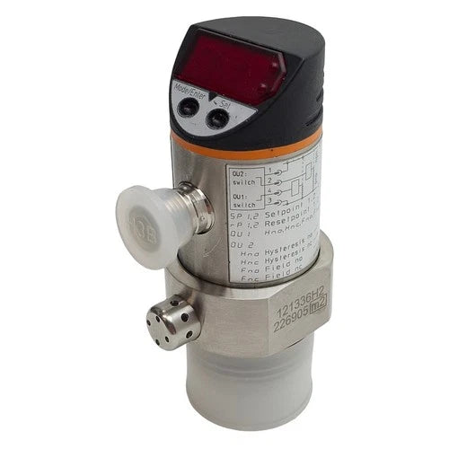 IFM PF2056 Flush Pressure Sensor, NPN/PNP, 20-30VDC, -0.13~2.5bar Range, 4P M12