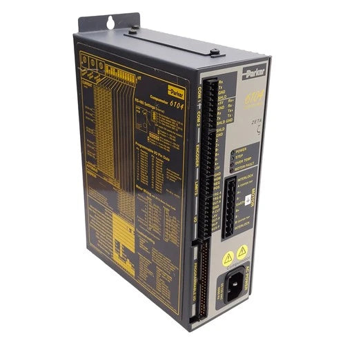 Parker ZETA6104 Compumotor Stepper Drive, 1-Axis, 95-132VAC *No V_I/O* *Clips*