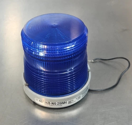 Edwards Signaling 48FINB-N5-25WH AdaptaBeacon Flashing Light, 25W 120V    Loc4A5