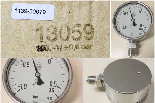 WIKA Pr?zisionsmanometer 233.30.100 -1/0,6bar - Kl. 1,0 - E-NR. 13059