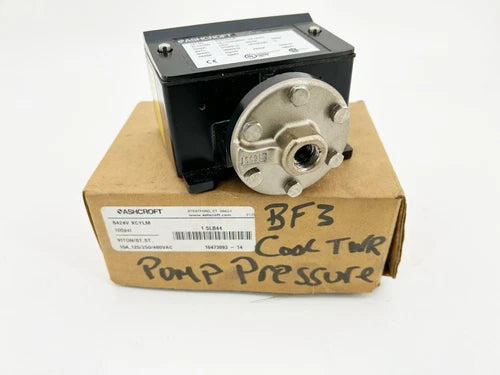Novo interruptor de press?o Ashcroft B424V-XCYLM 100PSI 15A 480VAC 1/2A 125VDC