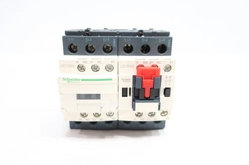 Schneider LC2D25G7 Reversing Contactor 15hp 120v-ac