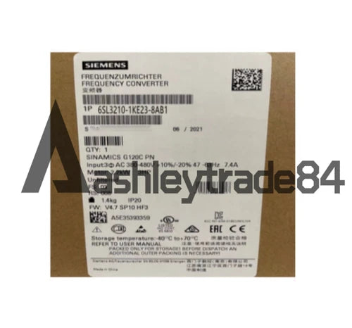 ONE NEW SIEMENS INVERTER 6SL3210-1KE23-8AB1 6SL3 210-1KE23-8AB1