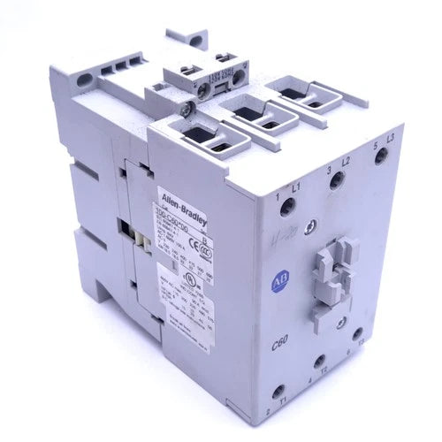 Allen Bradley 100-C60D00 Contactor, 3-Pole, 60A 460VAC 3-Phase, 110/120VAC Coil