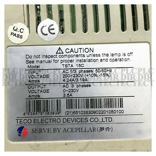 USED Teco TSTA15C/TSTA 15C Servo Drive