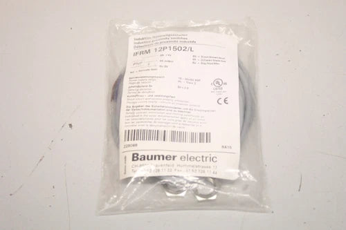 BAUMER ELECTRIC IFRM 12P1502/L N?herungsschalter induktiv IFRM12P1502/L OVP