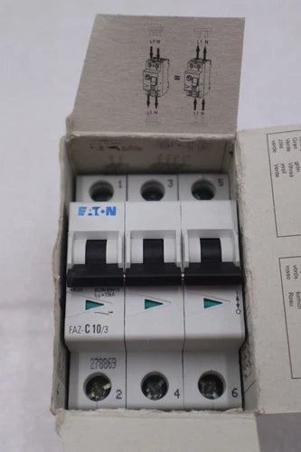 Eaton FAZ-C10/3 Circuit Breaker Part Moeller Series #K-2208
Opens in a new window or tab