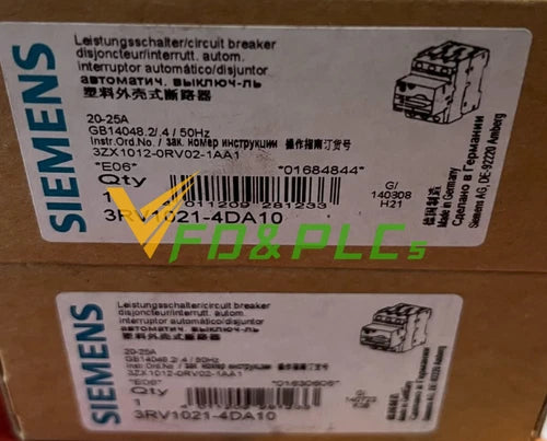 1PCS Brand New In Box Siemens circuit breaker 3RV1021-4DA10 3RV1 021-4DA10