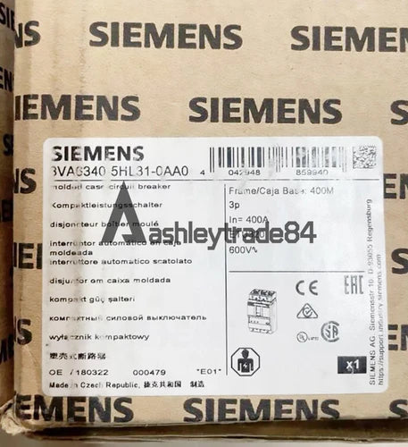 1PCS NEW SIEMENS CIRCUIT BREAKER 3VA6340-5HL31-0AA0