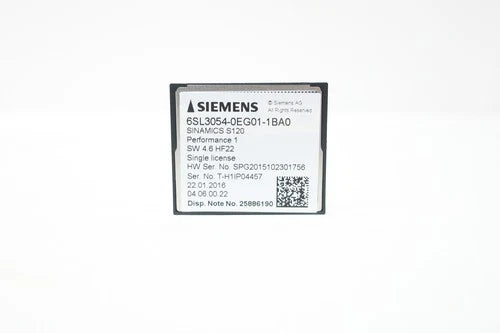 Siemens 6SL3054-0EG01-1BA0 Compactflash Card Plc And Dcs Parts And Accessory