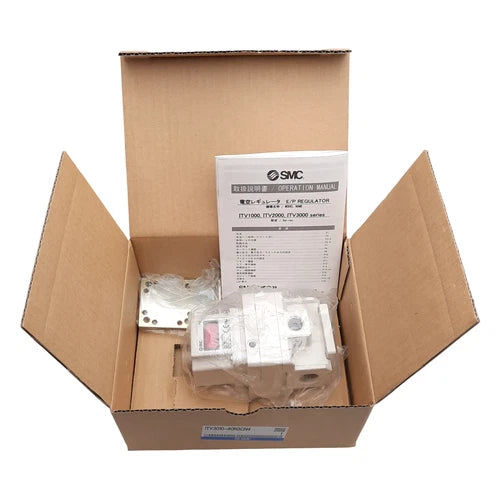 SMC ITV3010-40N3CN4 Electro-Pneumatic Regulator, 0.7-15PSI, 3/8in NPT, 24VDC