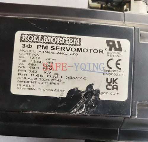 1PCS KOLLMORGEN SERVO MOTOR AKM54L-ANC2R-00 USED