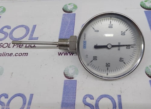 Wika EN 13190 Bimetal Thermometer 013987180 CL.1 Marine Surplus #E10