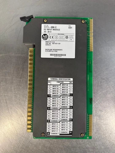 Allen Bradley PLC 5 1771-IBN Ser C REV. E01 DC Input Module       (3E-40)
