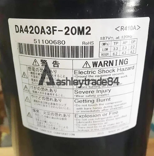 1PCS NEW Toshiba Compressor DA420A3F-20M2