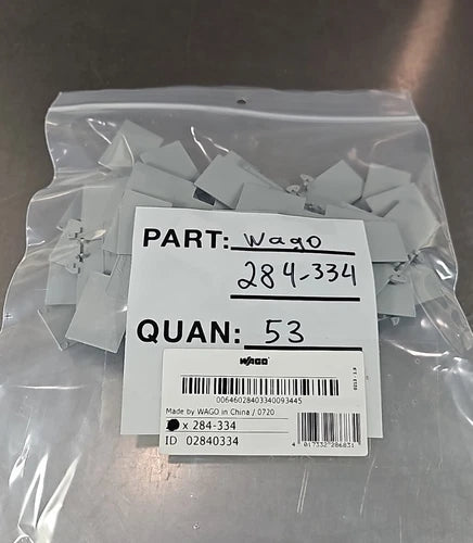 Wago 284-334 Conductor Ground Terminal Block - Pk with 53.??????        Loc3A-24