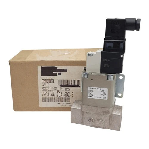 SMC VNC314A-20A-5DZ-B Solenoid Process Valve, N.C., 1MPa, Rc 3/4in, 24VDC Coil