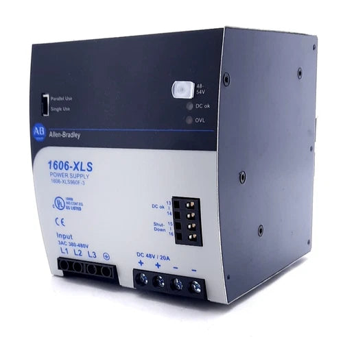 Allen Bradley 1606-XLS960F-3 Switched Mode Power Supply 3 Phase 600VDC 48VDC 20A
