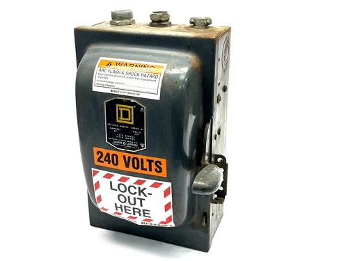 Square D A86252 Series A1 Safety Switch 10HP 60A 250V