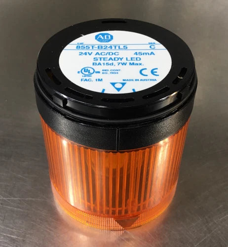 ALLEN BRADLEY  855T-B24TL5 /C  STEADY LED AMBER 24V AC/DC    3E-17