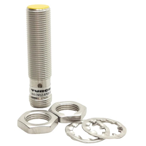 Turck BI4-EM12-AP6X-H1141 Inductive Sensor, 4mm Range, M12 x 1, 10-30VDC, NC PNP