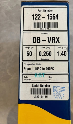 Agilent 122-1564 Gas Chromatography Column brand new fedex or DHL