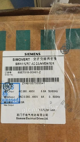 6SE7018-0TA61 SIMOVERT MD INVERTER UNIT DC 510-650V, 3KW
