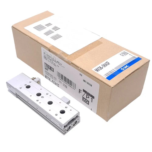 SMC MXS6-50ASF Pneumatic Slide Table, ?6mm Bore, 50mm Stroke, M3x0.5, 0.7MPa