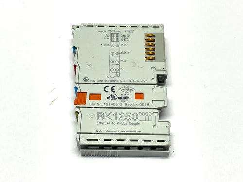 Beckhoff BK1250 Rev. Acoplador 0018 EtherCAT para K-Bus