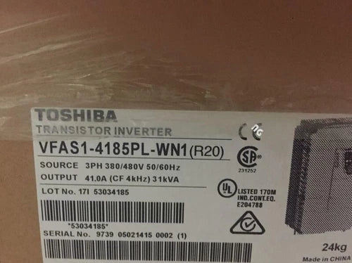 VFAS1-4185PL-WN1 New Sealed TOSHIBA TRANSISTOR INVERTER VFAS1-4185PL-WN1