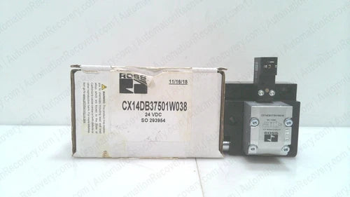 ROSS CX14DB37501W038, 2 POSTION, 2-WAY SINGLE SOLENOID, 24V DC, NEW #337251