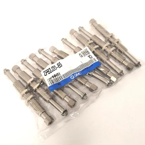 Lot Of 10 SMC ZPB2J20-B5 Rotating Vacuum Pad Buffers 20mm Stroke, 89mm OA Length