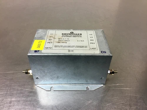 BAUMULLER NURNBERG BFN3-1-16 FILTER BFN 3-1-16 250/440V 3x16A   Loc.1A