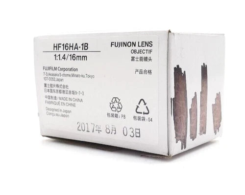 Fujifilm Corporation Fujinon Lens Objectiv 1:1.4/16mm | HF16HA-1B