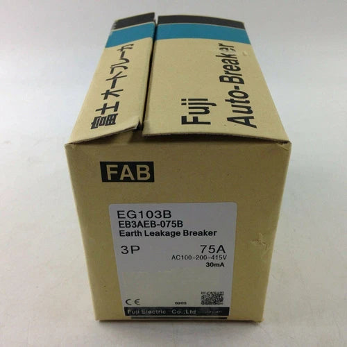 Fuji EG103B 1PC New Circuit Breaker 3P 75A Free Shipping