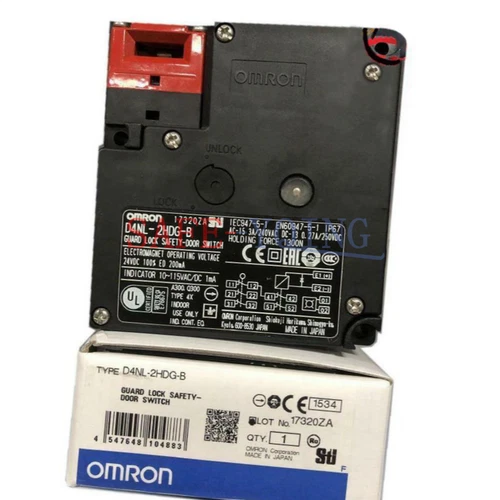 ONE For Omron safety door switch electromagnetic lock D4NL-2HDG-B 24VDC New