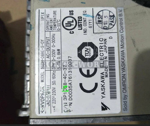 ONE YASKAWA AC servo driver SGDH-08AE-S-OY SGDH-08AE-S-0Y USED tested