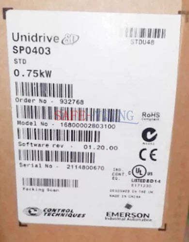 1PC NEW EMERSON CONTROL TECHNIQUES SERVO DRIVE SP0403