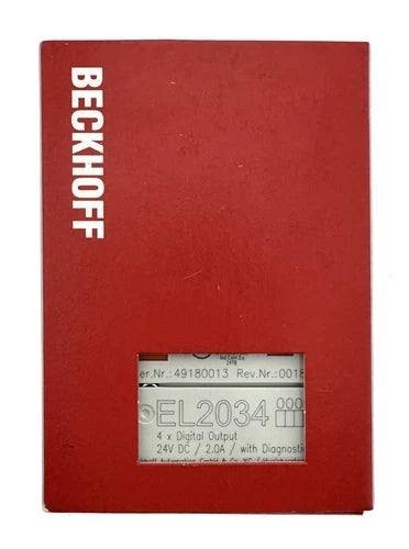 Beckhoff EL2034 - 4 canais-sa¨ªda digital - EL2034 - NOVO