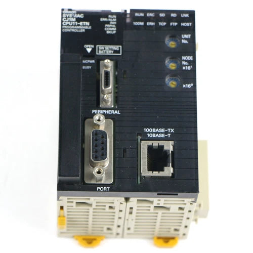 USED OMRON PLC programmable controller CPU module CJ1M-CPU11-ETN