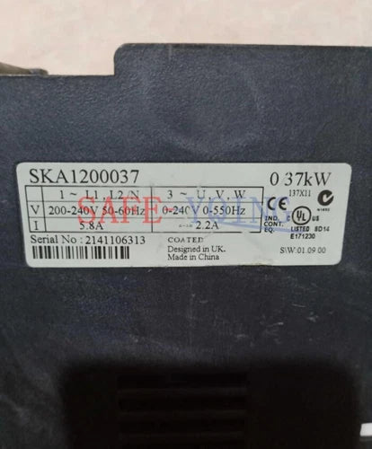 Used One Emerson Inverter SKA1200037 0.37KW 220V