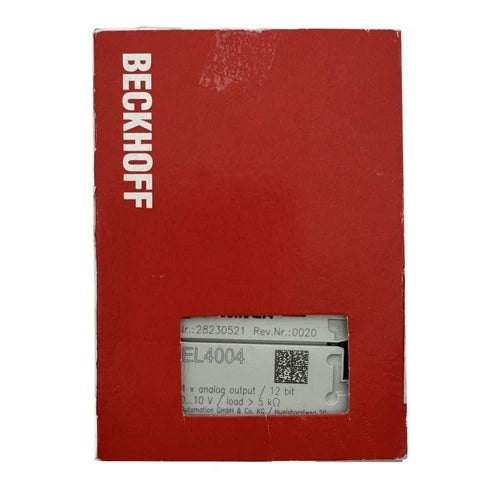 Beckhoff EL4004 EtherCAT TERMINAL 4 CHANNEL ANALOG OUTPUT - EL4004 - NEU