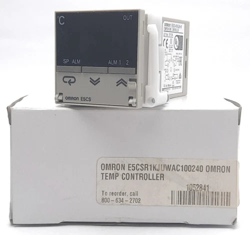 Omron E5CS-R1KJU-W Temperature Controller, LED Display, 100-240VAC 50/60Hz 7VA