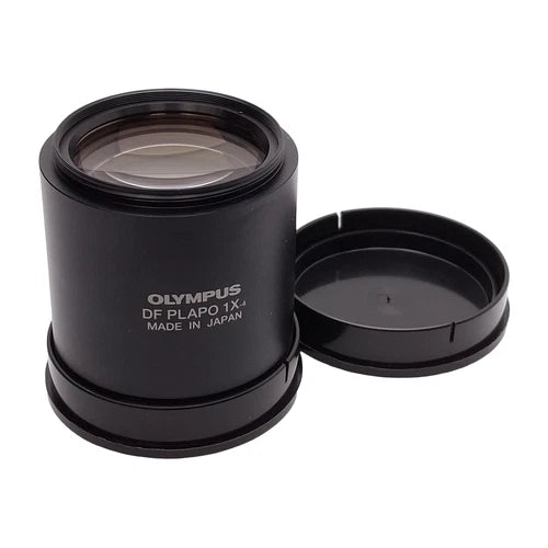 Olympus DF PLAPO 1X-4 Objective Lens For SZX Series Stereo Microscope, 81mm WD