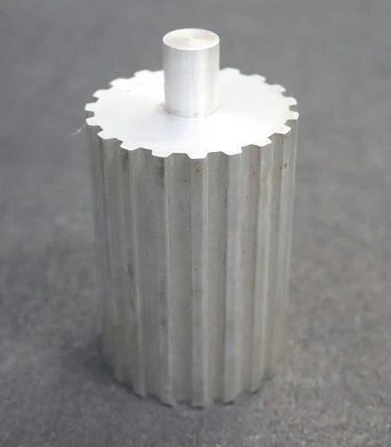 Aluminium Zahnwelle T10-19 Profil: T10 19 Z?hne Gesamtl?nge verzahnt 85mm