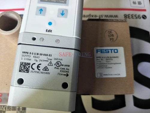 One FESTO Proportional Valve VPPE-3-1-1/8-10-010-E1 557773 new