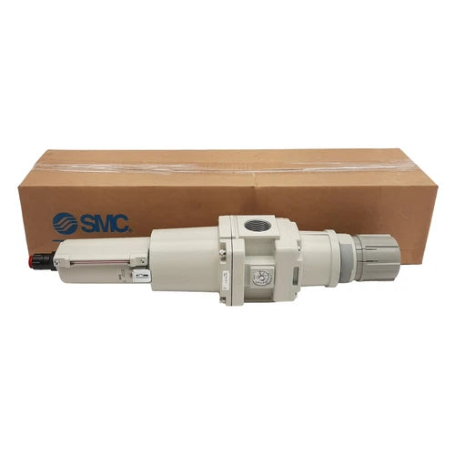 SMC AW60-N10DE-8RZ-B Filter Regulator, 5?m Filtration, 7-125PSI Set, 1in NPT