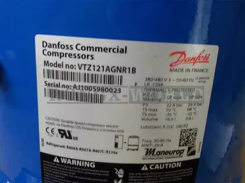 ONE Danfoss compressors VTZ121AGNR1B